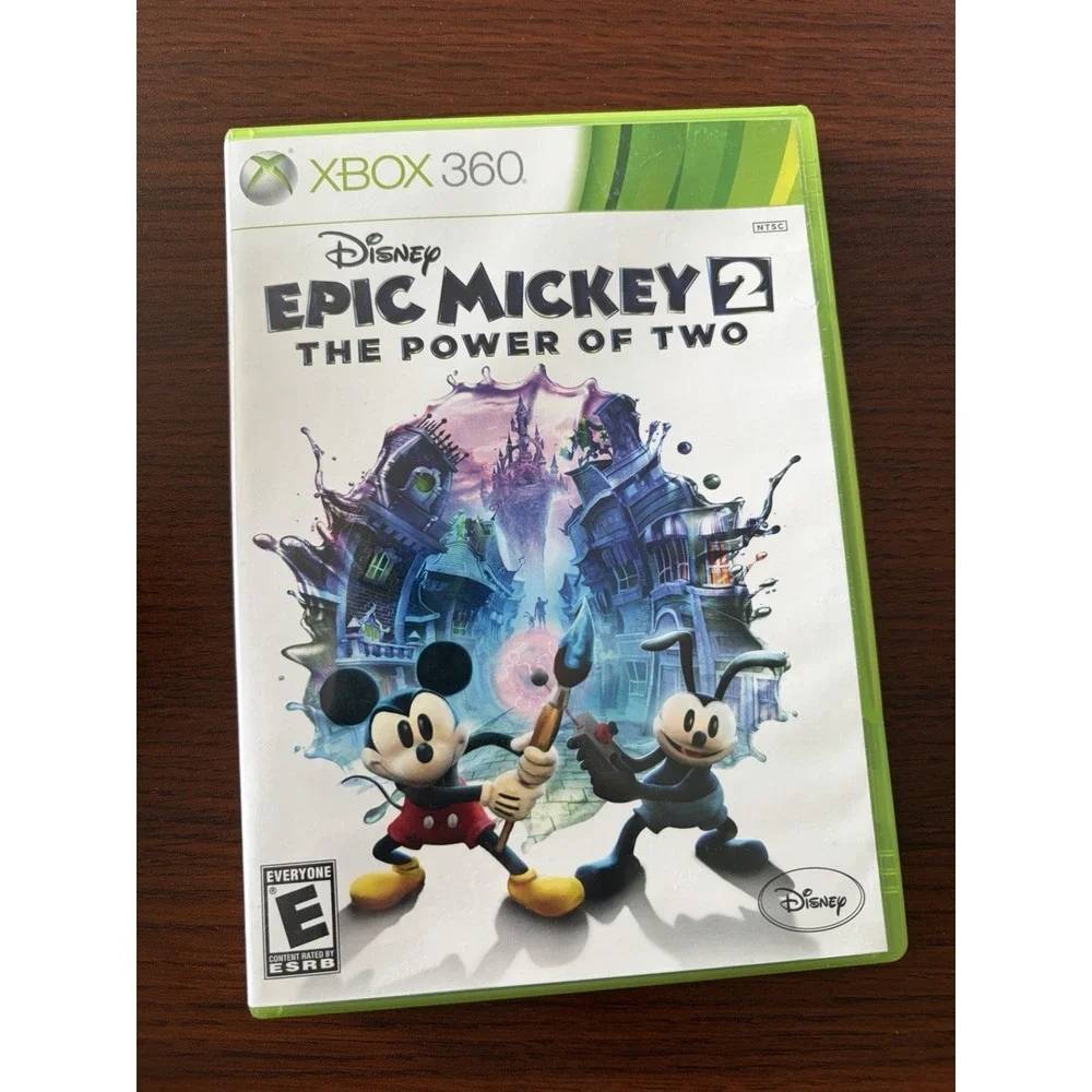 Disney Epic Mickey 2: The Power of Two Microsoft Xbox 360 2012 CIB Video Game